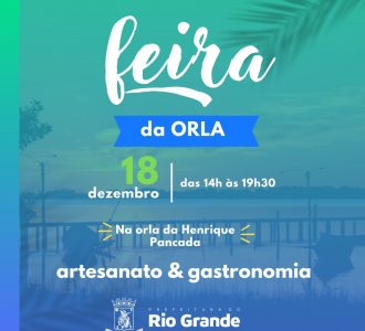 “Feira da Orla” acontecerá no próximo domingo na cidade do Rio Grande