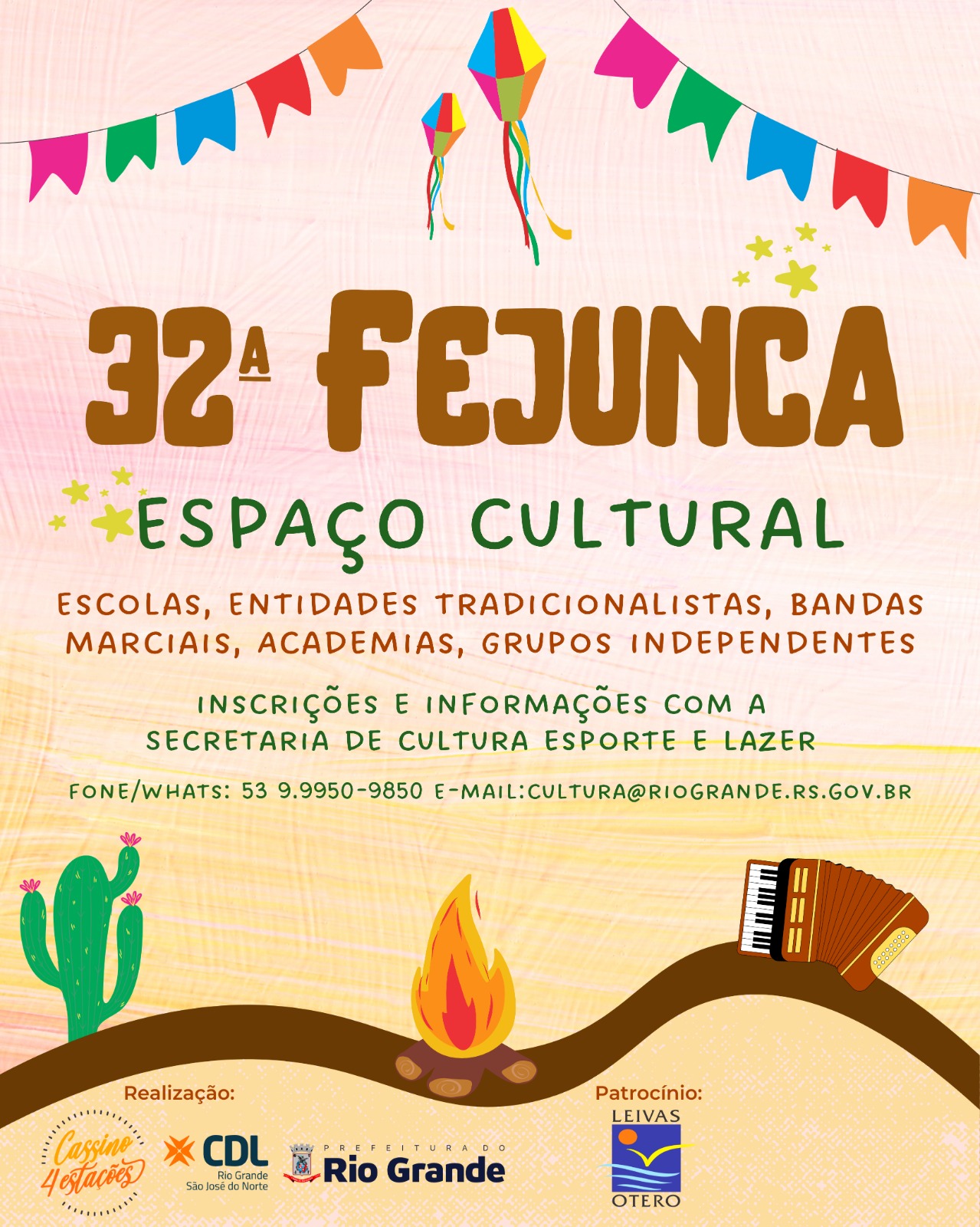 32ª Fejunca: estão abertas as inscrições para grupos que desejam se apresentar no espaço cultural do evento