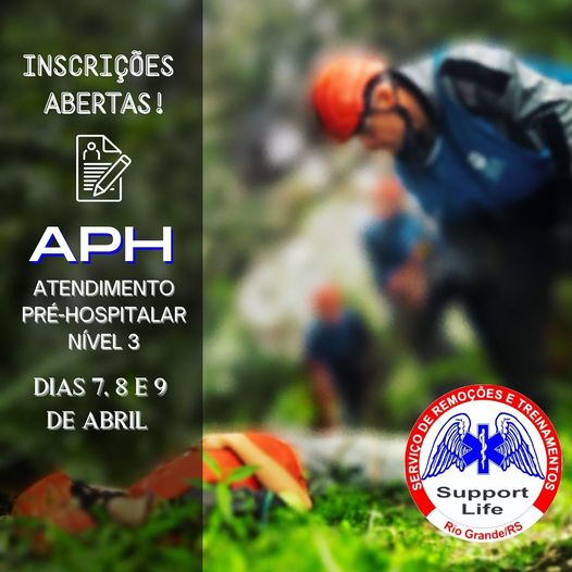 Inscrições Abertas   APH NÍVEL lll